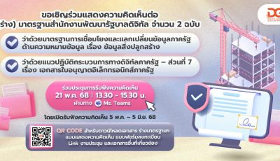 20250422 Banner งานประชาพิจารณ์ Elicense Building